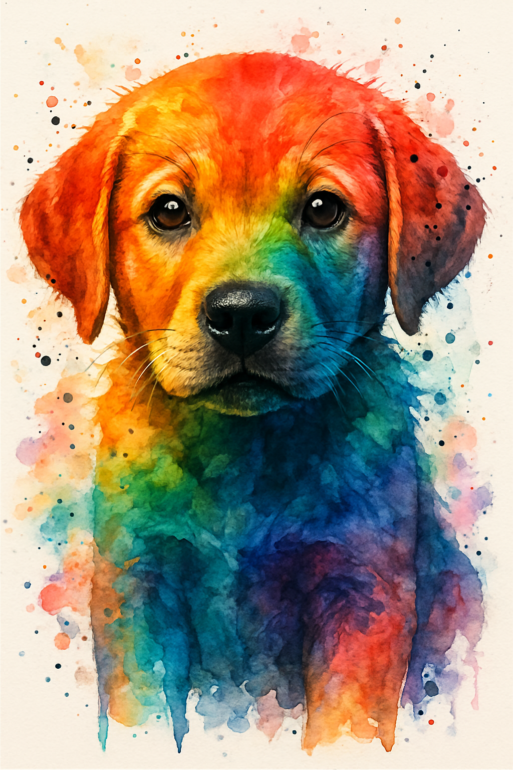 Custom pet portrait of labrador by The Family Portrait Company